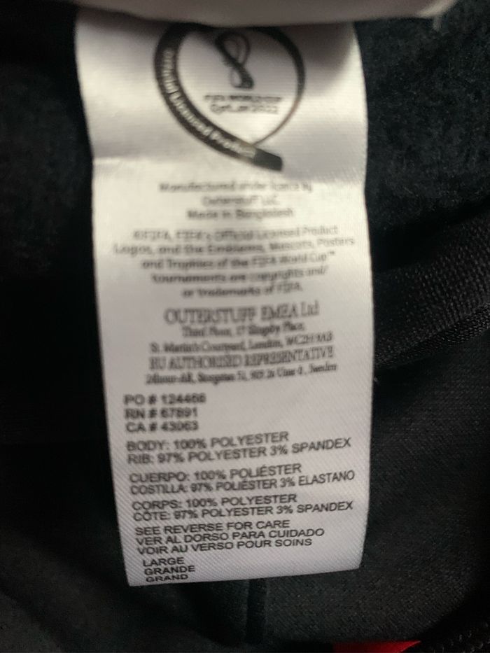 Sweat à capuche équipe de France officiel coupe du monde Qatar - photo numéro 4