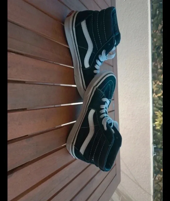 Baskets vans montantes pointure 31 a lacets - photo numéro 3