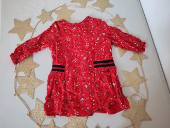 Robe rouge à motifs 18 mois IKKS