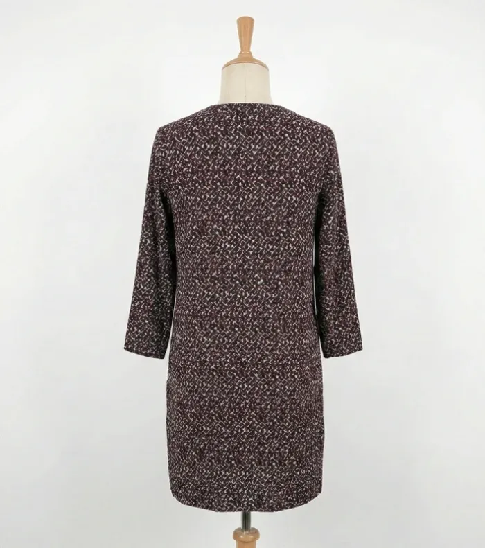 Robe 100% Soie Gérard Darel - Taille 40 - Motifs géométriques - photo numéro 2