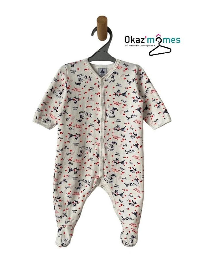Pyjama / dors-bien "Paris je t'aime" - Petit Bateau 6 mois (67cm)