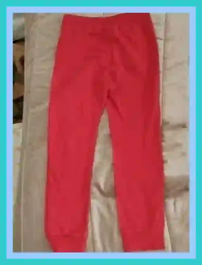 Bas jogging Benetton Italia rouge bordeaux garçon 11 à 13 ans  7474785611 - photo numéro 6