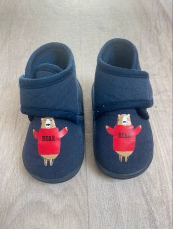 👟 Chaussons souples bébé motif petit ours 🐻💙