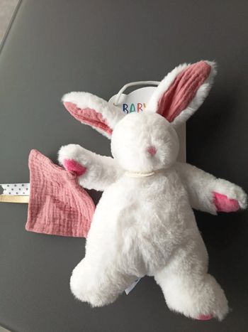 Doudou lapin lange