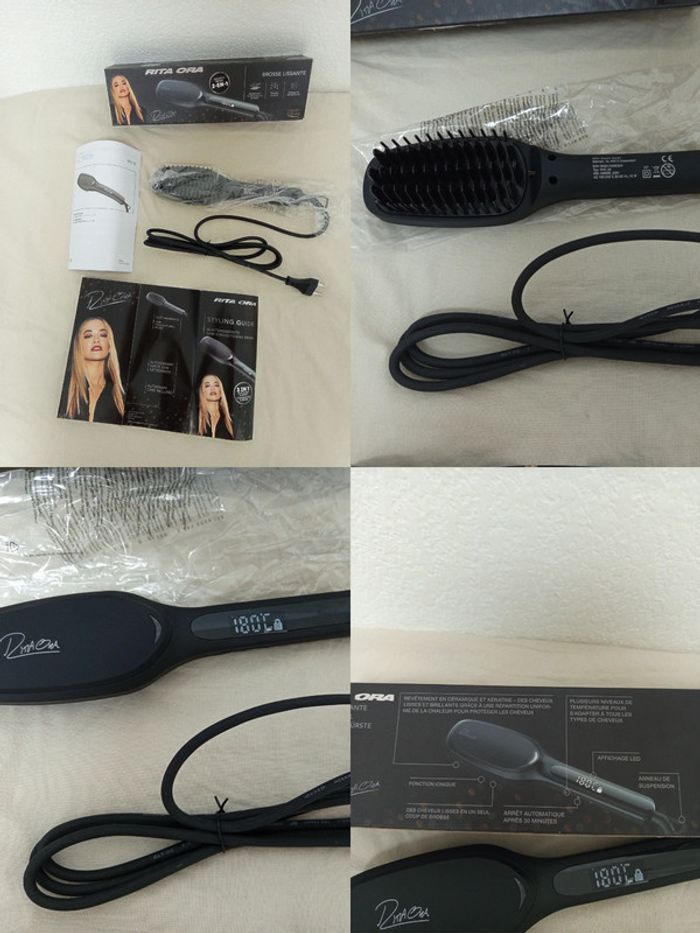 Brosse lissante 2 en 1 lisseur & brosse neuve