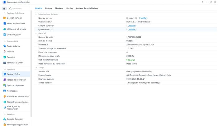 NAS Synology DS1517 avec
5 disques dur western digital (RED) de 4To - photo numéro 5