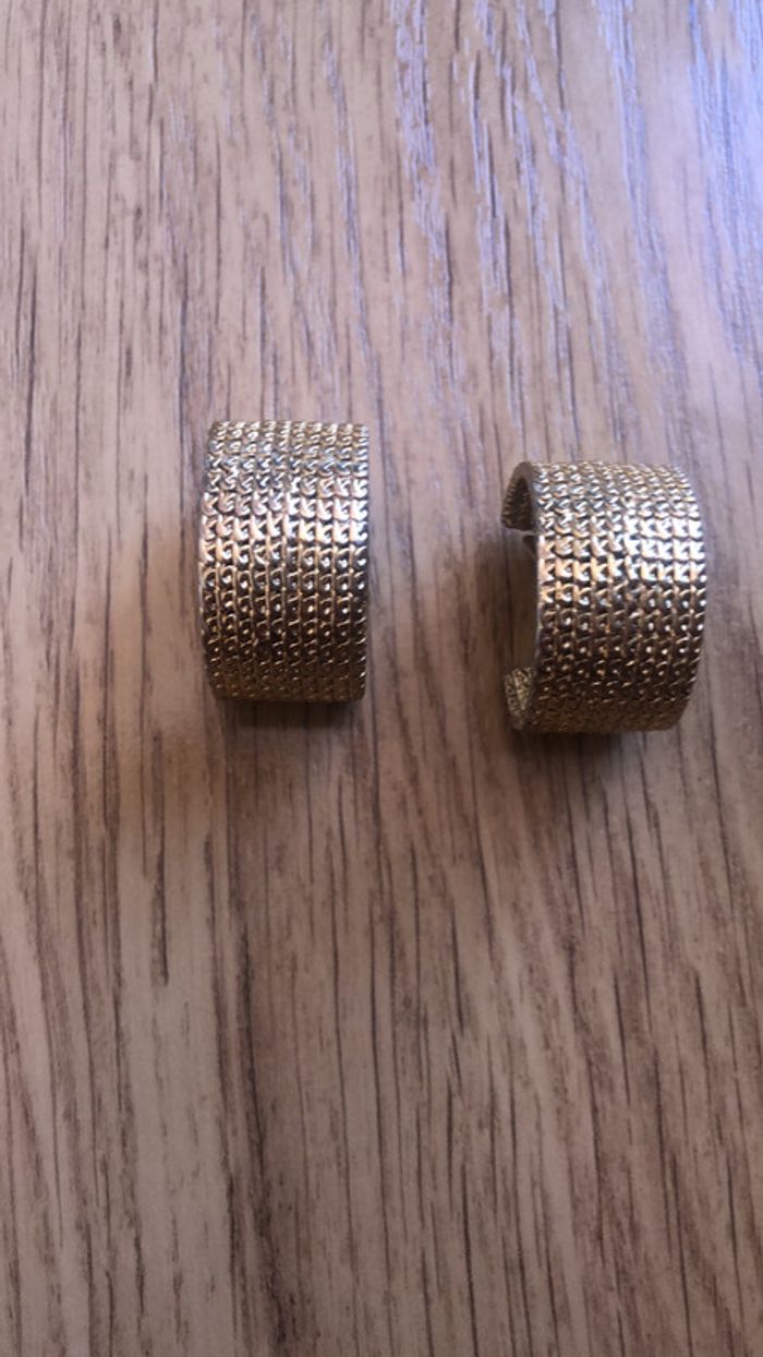 Boucles d’oreilles à clip vintage dorée