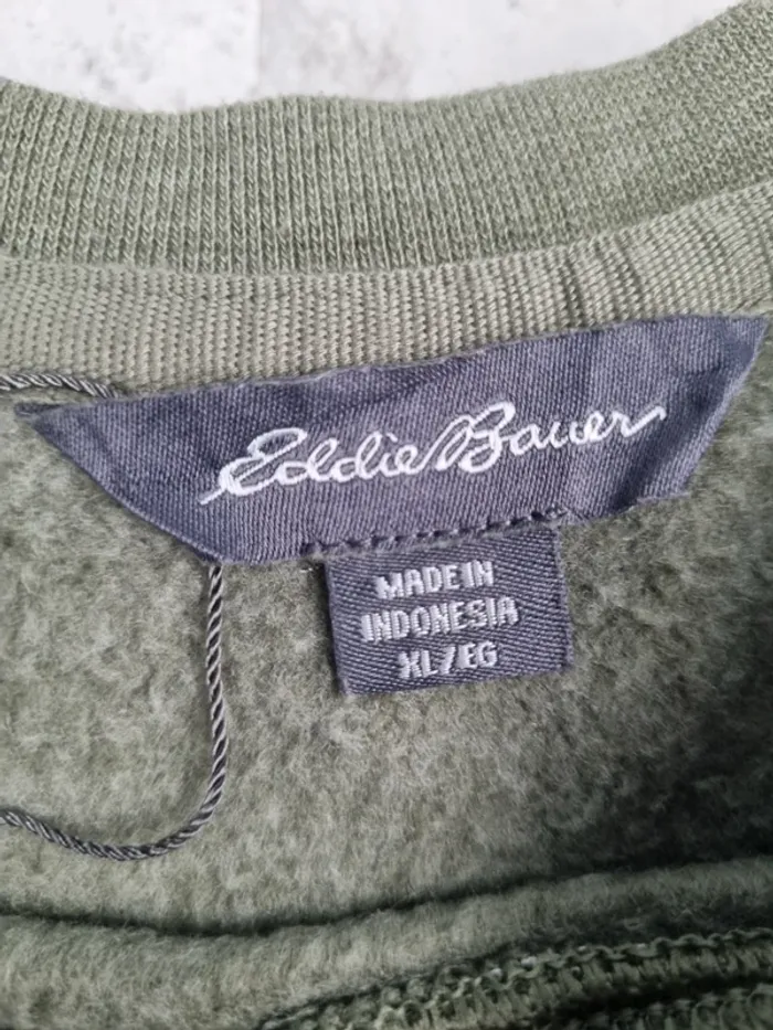 Sweat kaki Eddie Bauer – Taille XL Hommes (mesures en photos) - photo numéro 6