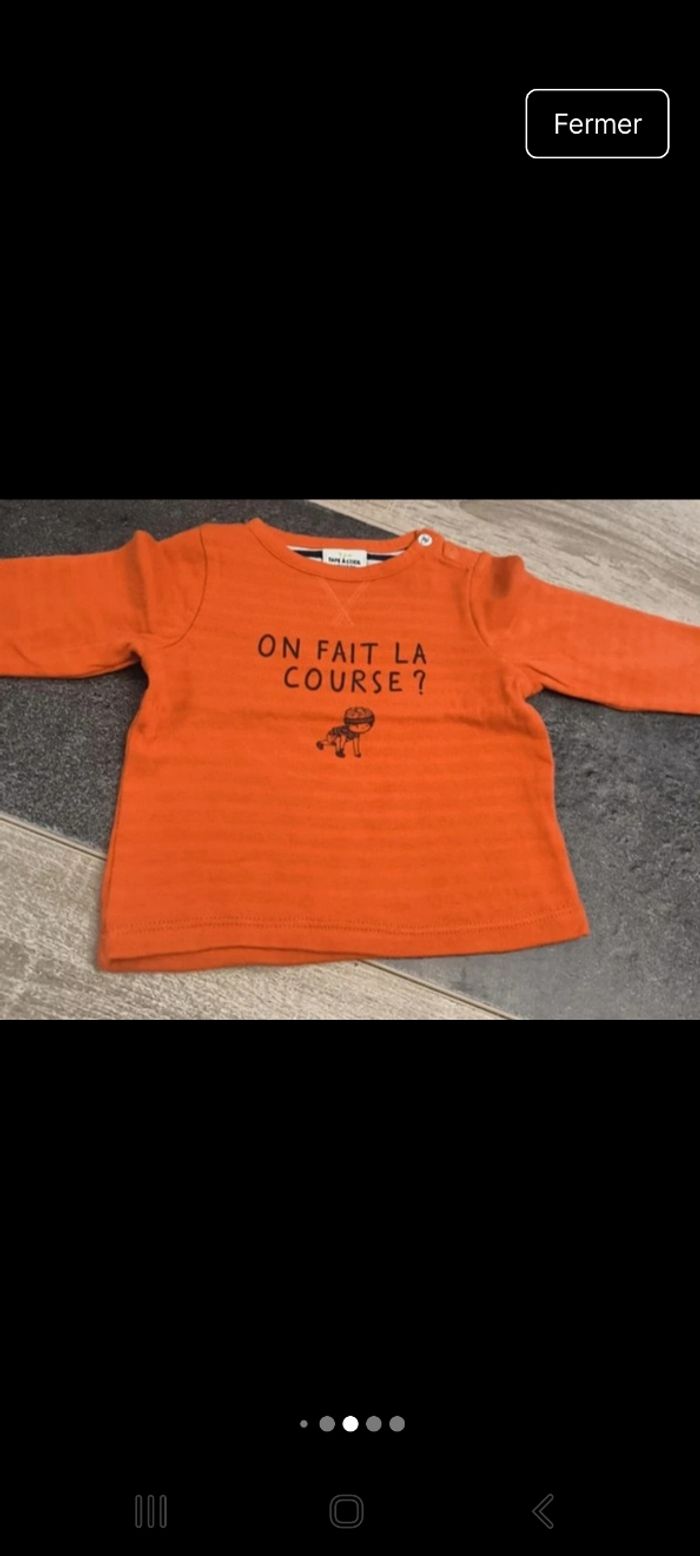 T-shirt manche longue 6 mois - photo numéro 4