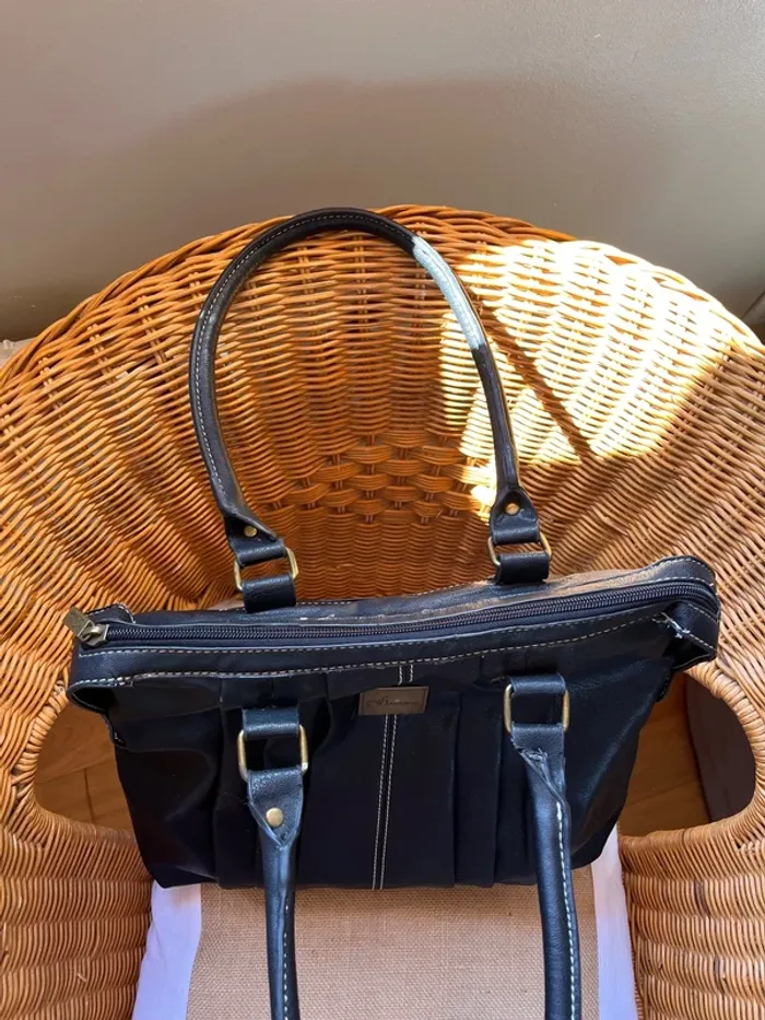 Sac noir vintage y2k synthétique en bon état [ref2508SBl158] - photo numéro 11