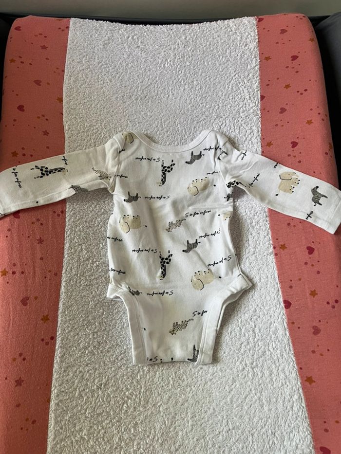 2 body manches longues à motifs bébé - photo numéro 2
