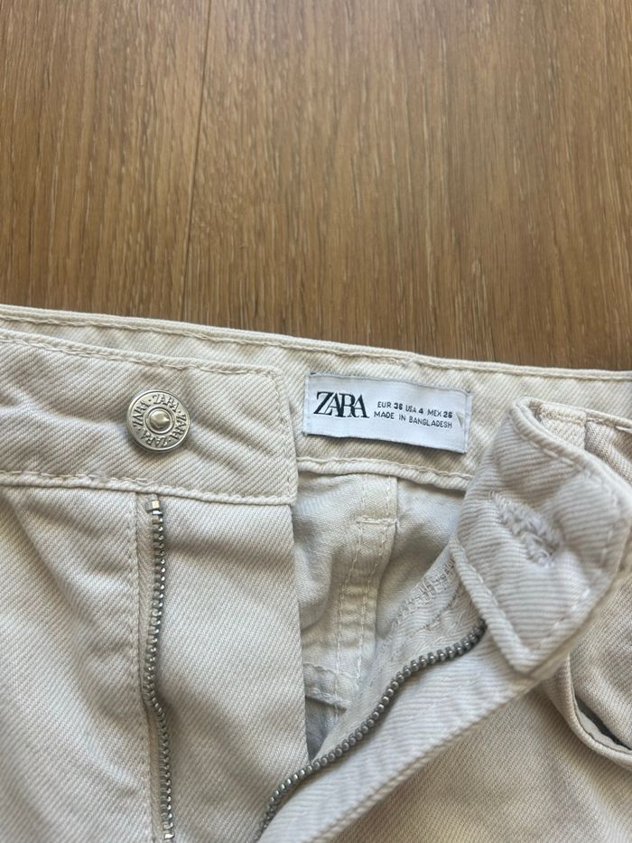 Short blanc cassé Zara - photo numéro 3