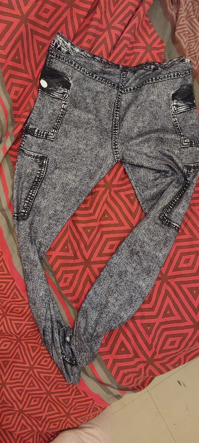 Legging femme imitation jean 9 - photo numéro 7