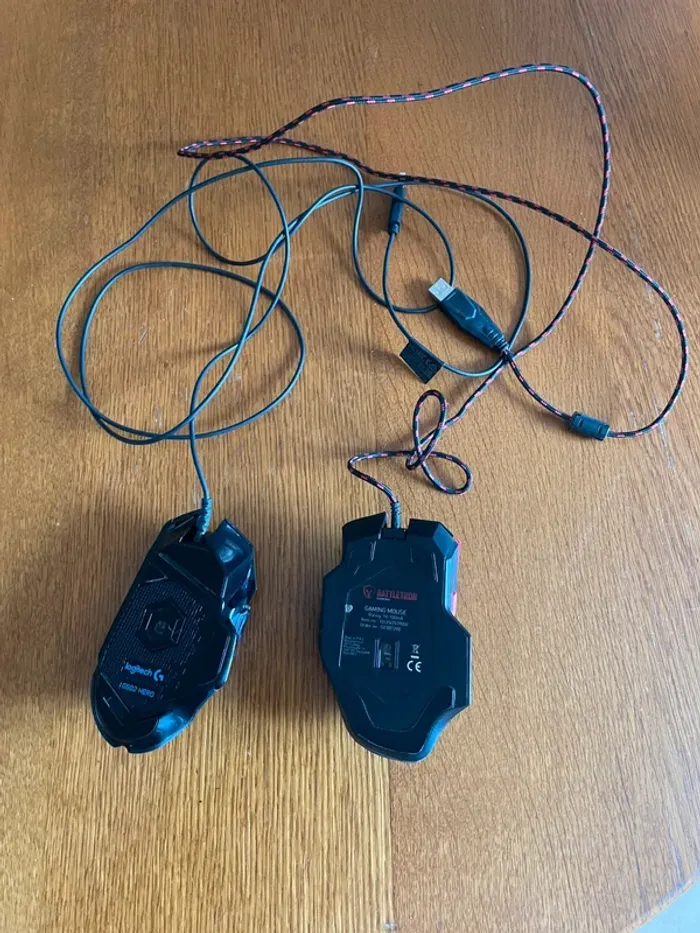 Je vends un lot de 2 souris gaming - photo numéro 2
