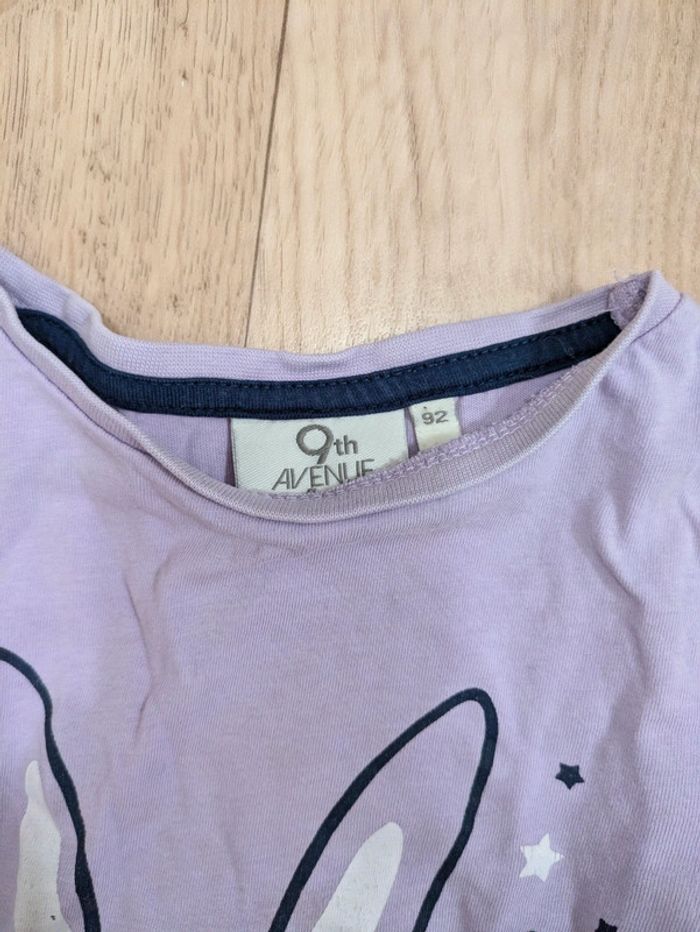 Pyjama 2 pièces Marine et Violet 2ans 92cm - photo numéro 7