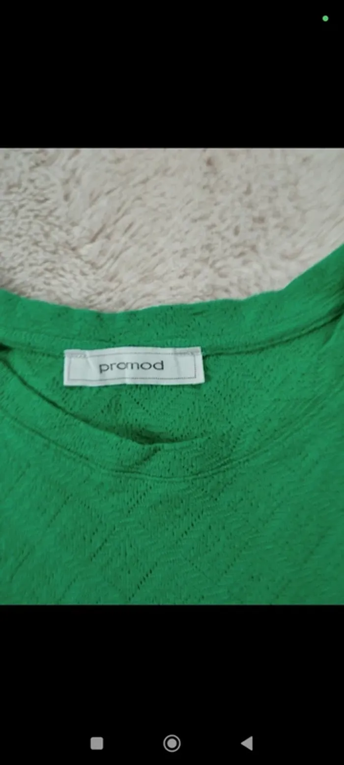 Tee shirt vert Promod 36 - photo numéro 4