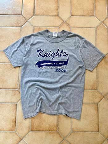 Tee shirt printed unisexe vintage 2005 Jerzees USA Knights swim