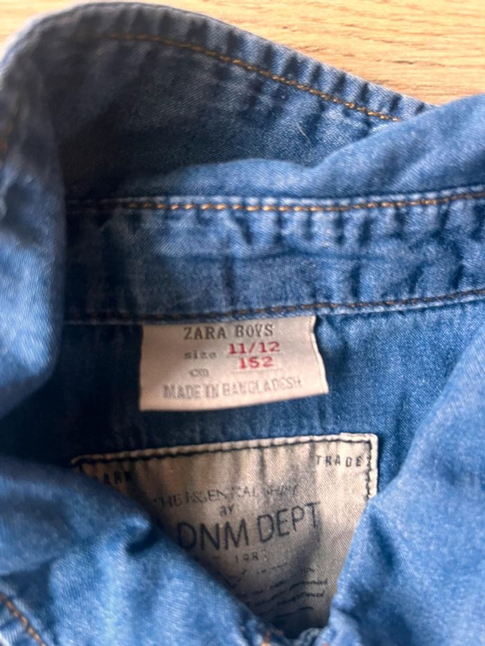 Chemise en jean Zara 12 ans - photo numéro 2