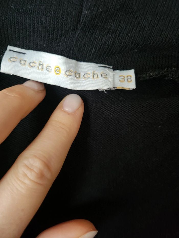 Robe pull noire col bénitier Cache Cache - photo numéro 2