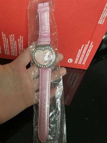Montre Hello Kitty Cœur Strass Rose