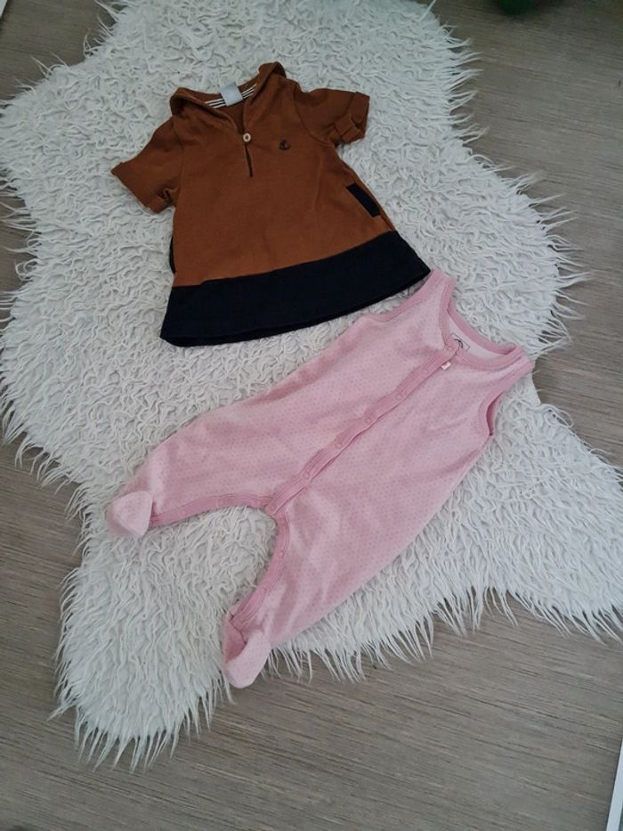 Ensemble petit bateau 3 mois