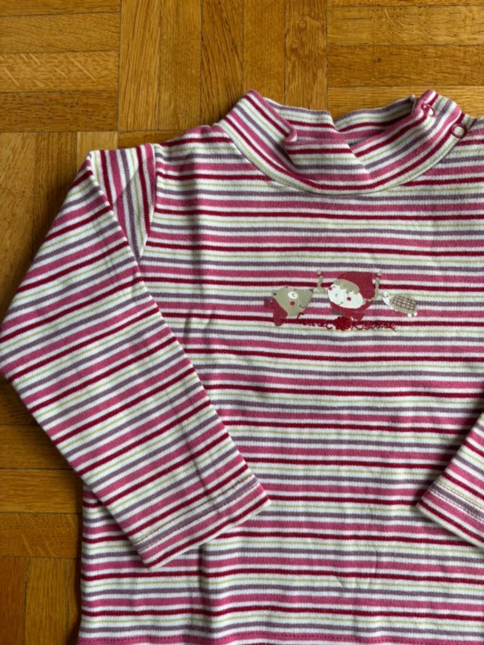 Sous pull 12 mois Cadet Rousselle parfait état - photo numéro 3