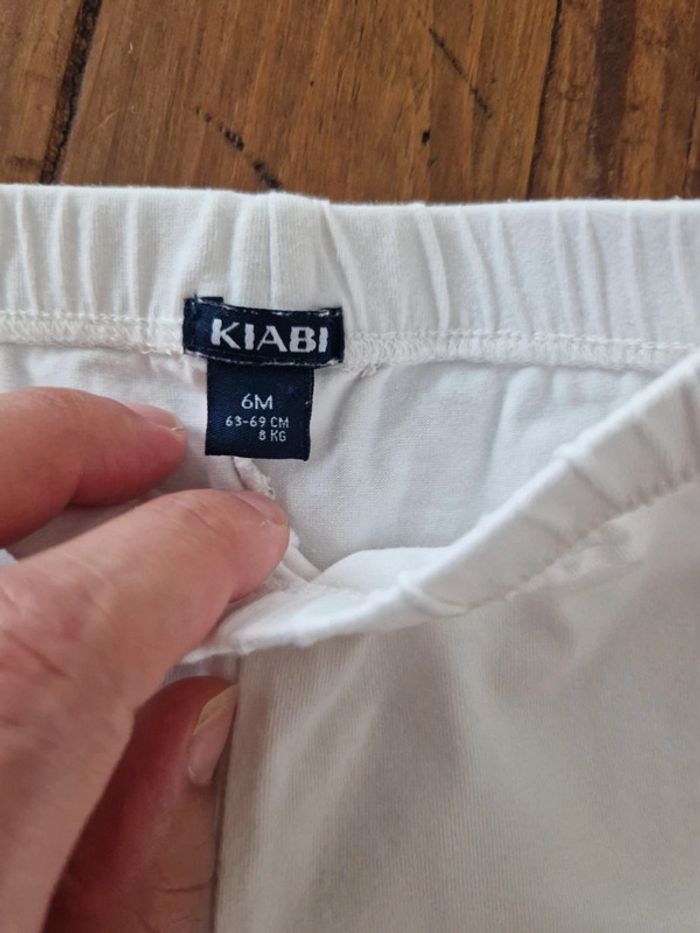 Lot de deux leggings 6 mois - photo numéro 2