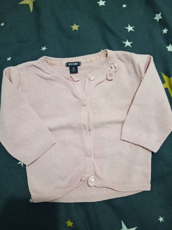 Gilet rose _ 3 mois 