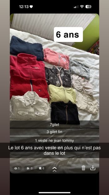 Lot vêtement fille