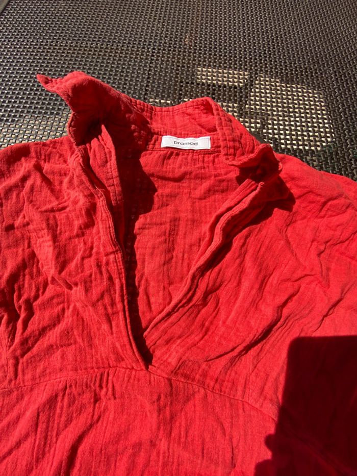 Belle, robe, rouge vif Promod, taille unique un - photo numéro 5