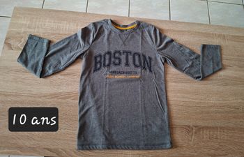 Tee shirt gris 10 ans