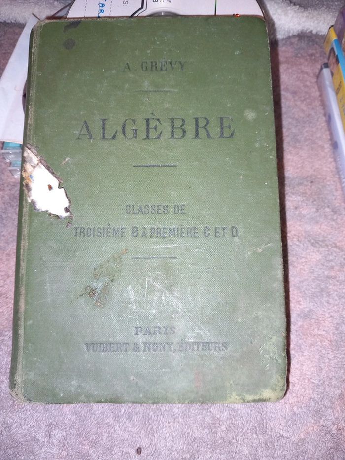 Livre algèbre