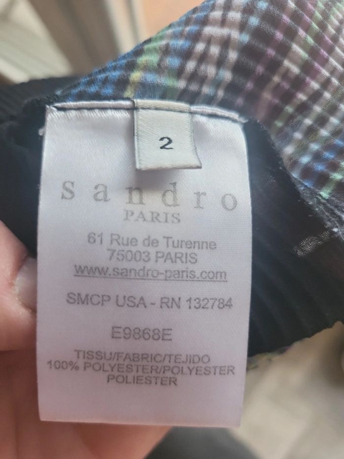 Magnifique t-shirt en maille sandro taille 38 - photo numéro 5