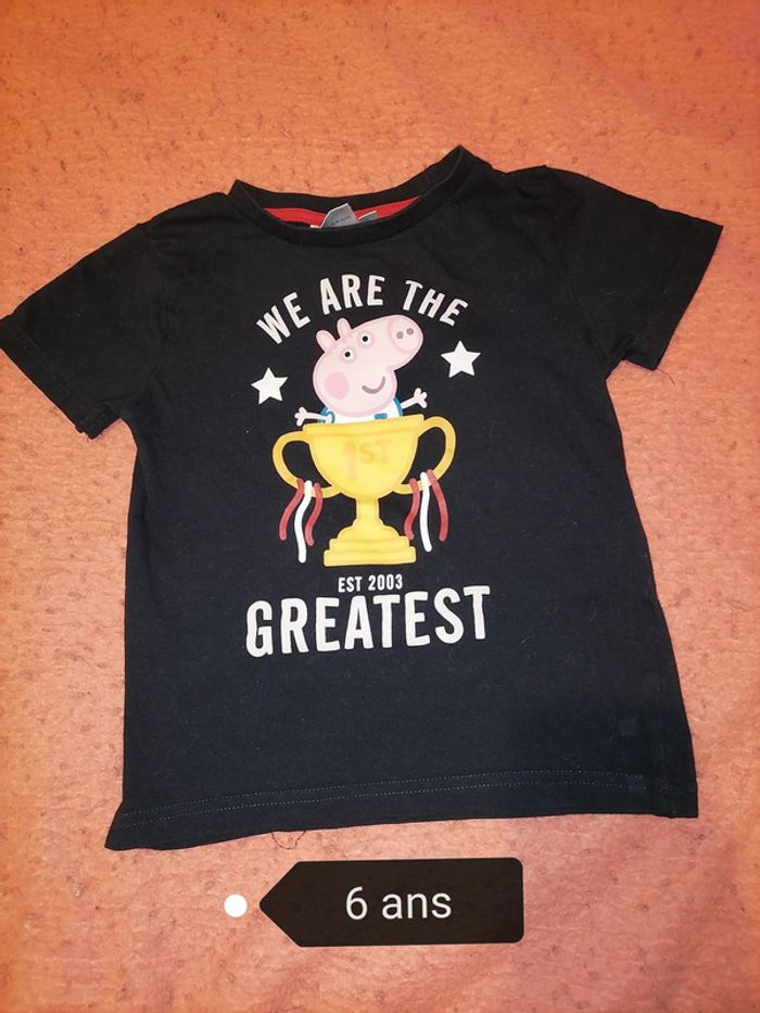 lots de 2 tee-shirt Peppa Pig - photo numéro 2