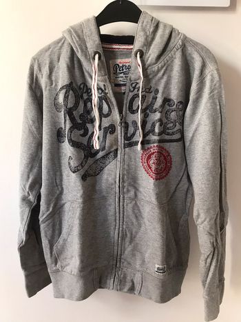 Veste à capuche grise petrol industries