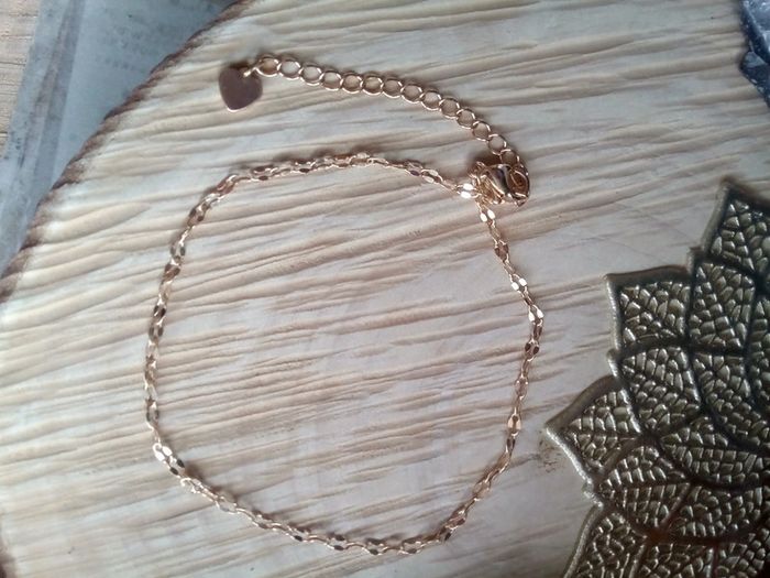 Chaîne de cheville dorée