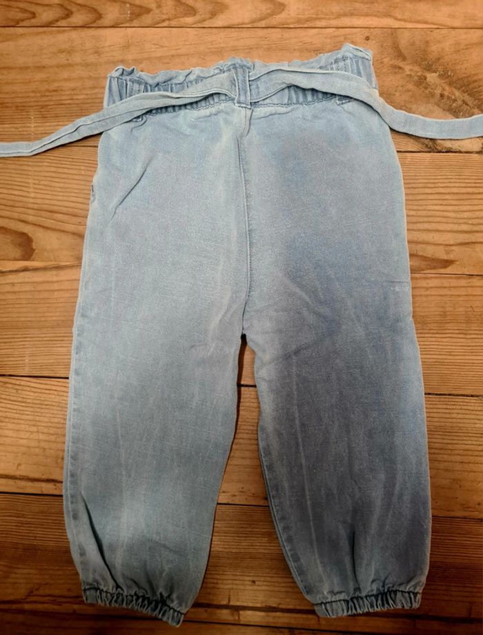 Jean paperbag pour bebe fille - photo numéro 2