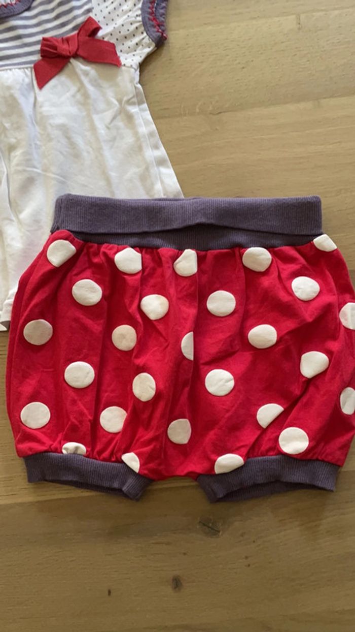 Ensemble tunique et short bouffant petit béguin 12 mois - photo numéro 2