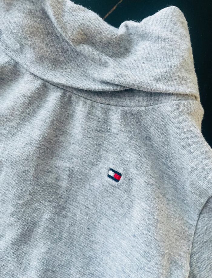 Pull col roulé léger tommy hilfiger logo brodé - photo numéro 3