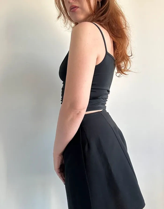 Débardeur y2k vintage années 90 noir taille S - photo numéro 6