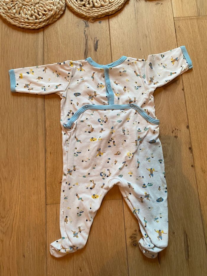 Lot de 4 pyjamas d’été en coton 3 mois - photo numéro 5