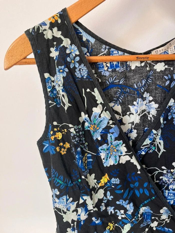Robe bleue portefeuille - photo numéro 3