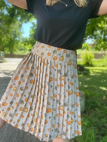 Jupe vintage plissée