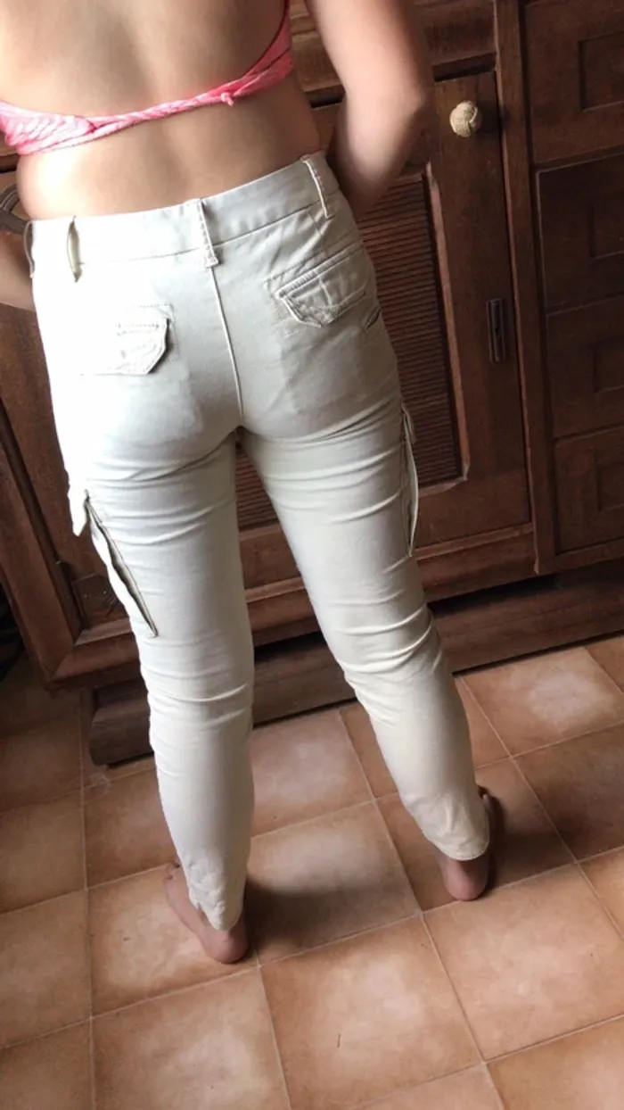 Pantalon beige avec poche GAP - photo numéro 3