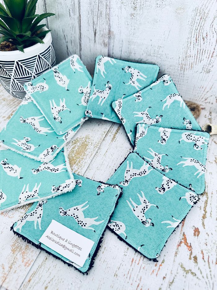 Lingettes démaquillante lavable et réutilisable  lot de 8 - photo numéro 2