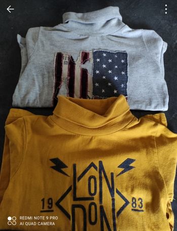 Lot pulls cols roulés