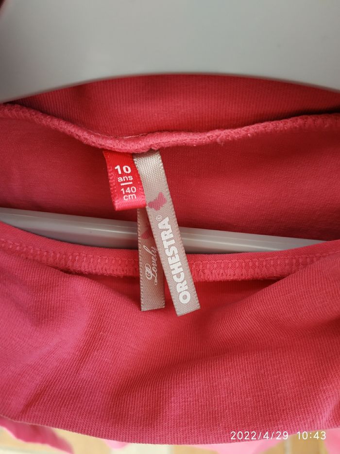 🌸 Sous pull rose fushia 10 ans "Orchestra" - photo numéro 4