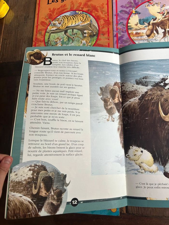 4 livres géants pour enfants - vintage - tormont  1992 - le monde des animaux - contes animaliers - photo numéro 4