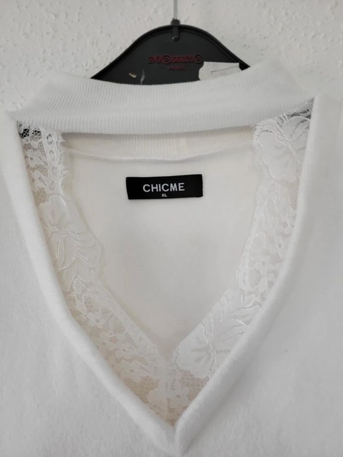 Très beau pull tout doux dentelle taille XL - photo numéro 2