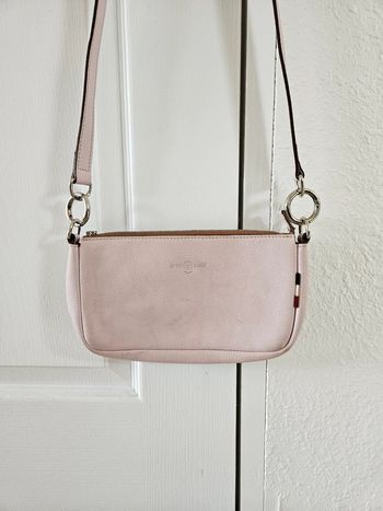 Sac à main rose en cuir Jean Louis Fernandez